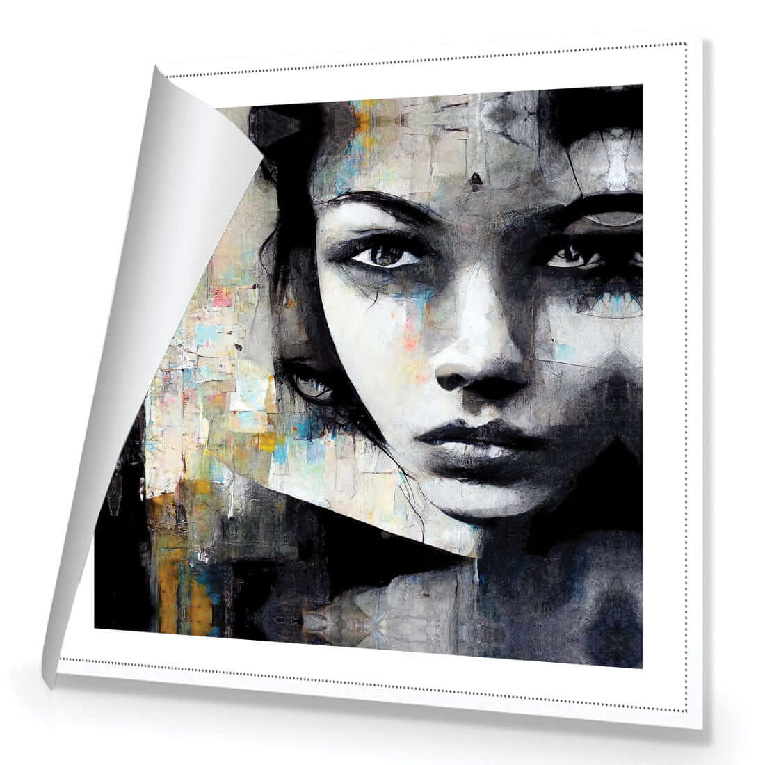 Girl in Black - Wall Art Designs - WH_1031_AS_Q WAD_CP - MPY - 260 - M - R_37x37_NONE