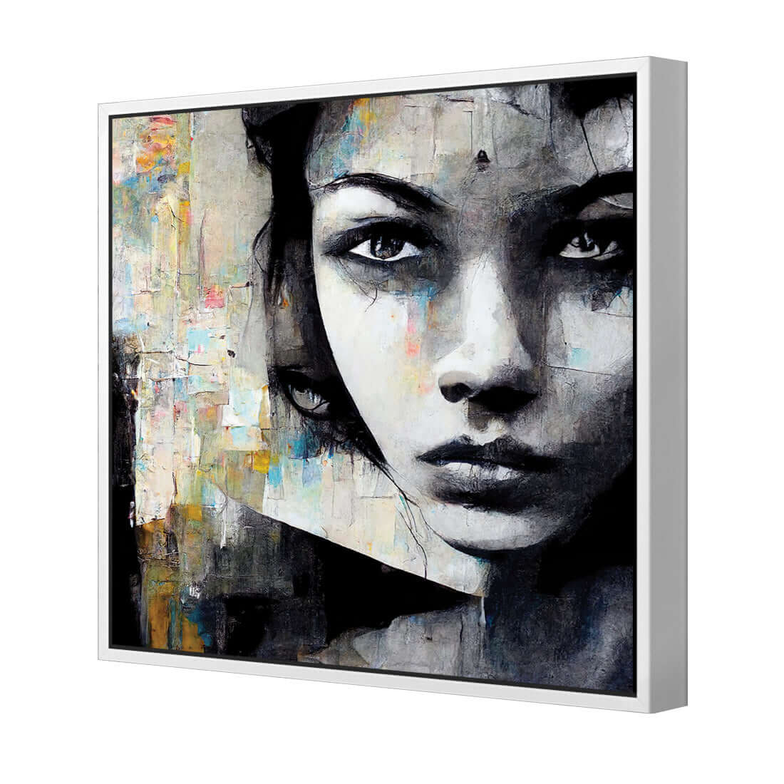 Girl in Black - Wall Art Designs - WH_1031_AS_Q WAD_CP - MPY - 260 - M - S - S_37x37_S - 1550 - WHT