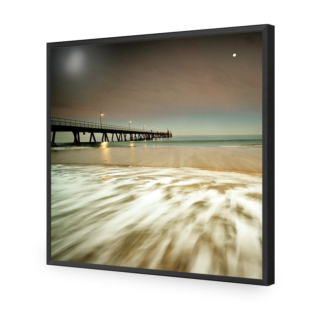 Glenelg Beach (Square) - Wall Art Designs - 1066_AS_Q WAD_AP - 030 - EDG_37x37_S - 2538 - BLK