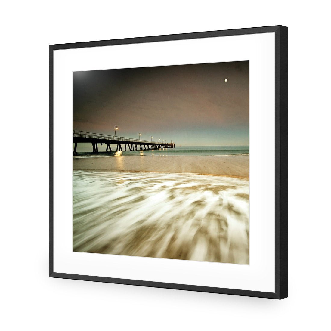 Glenelg Beach (Square) - Wall Art Designs - 1066_AS_Q WAD_AP - 030 - MAT_37x37_S - 2538 - BLK