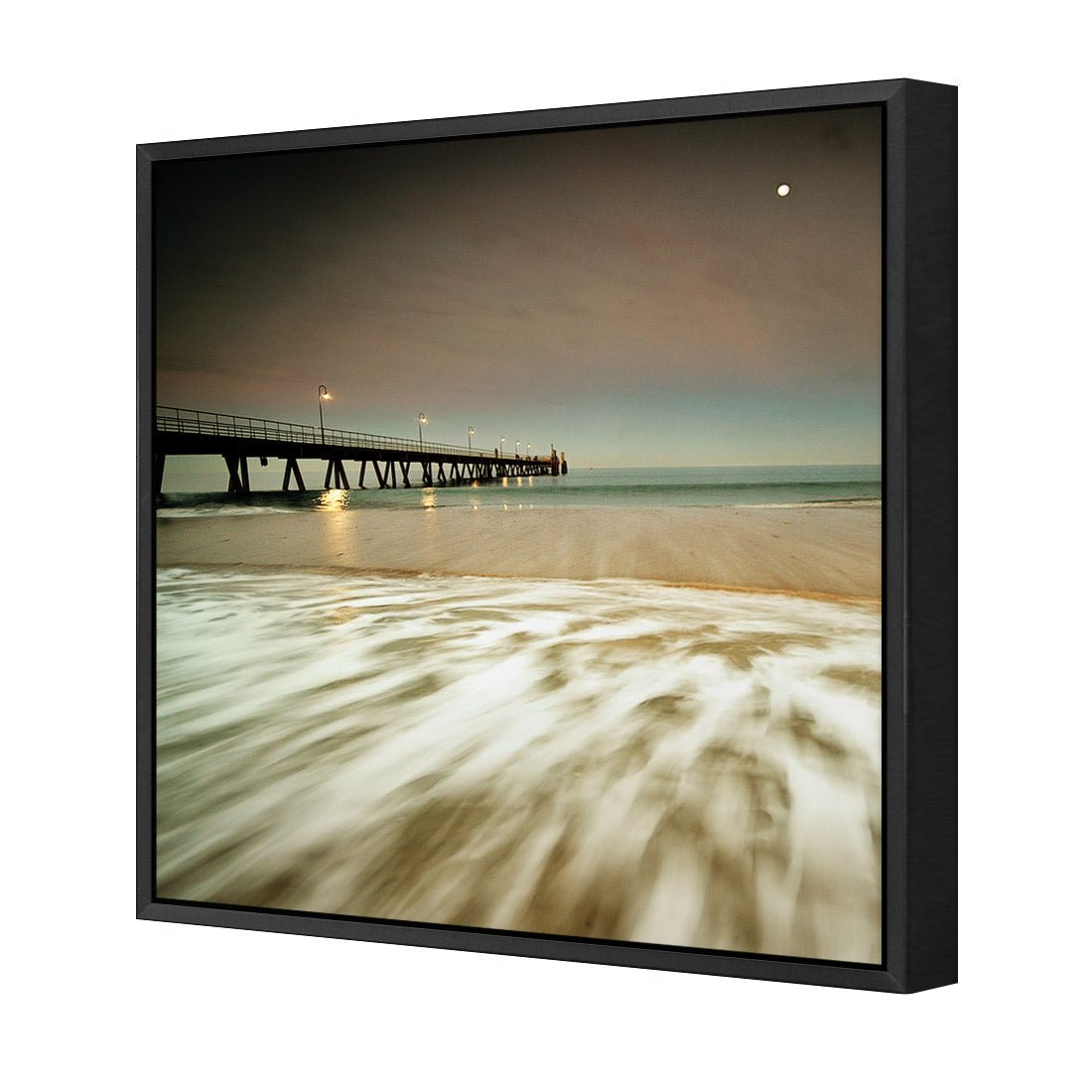 Glenelg Beach (Square) - Wall Art Designs - 1066_AS_Q WAD_CP - MPY - 260 - M - S - S_37x37_S - 1550 - BLK