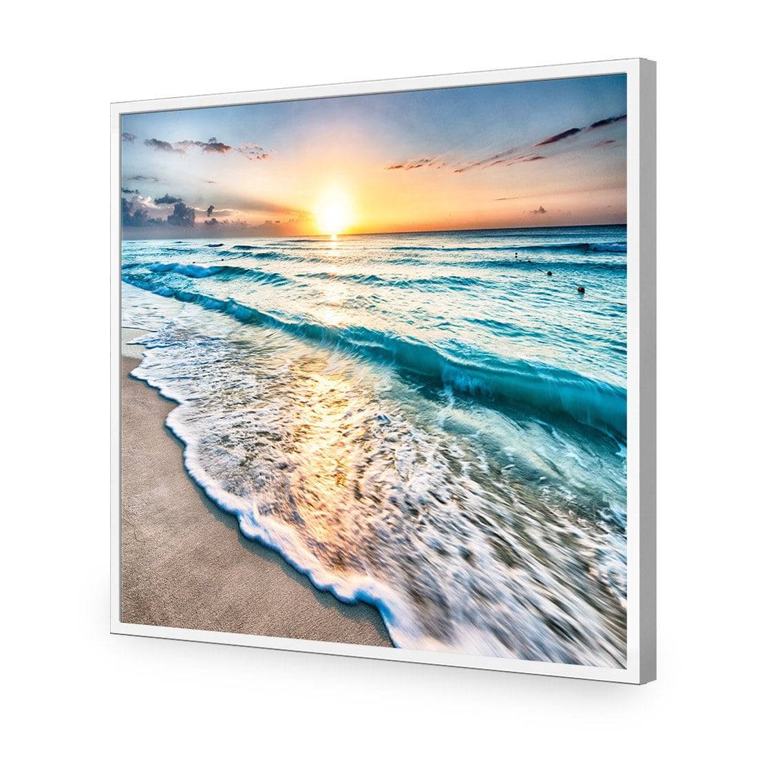 Glimmering Sunrise, Square Acrylic Print Art - Wall Art Designs - 1865_AS_Q WAD_AP - 030 - EDG_37x37_S - 2538 - WHT