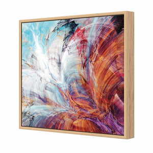 Glorious, Square | Standard Canvas | Floating Frame | Oak