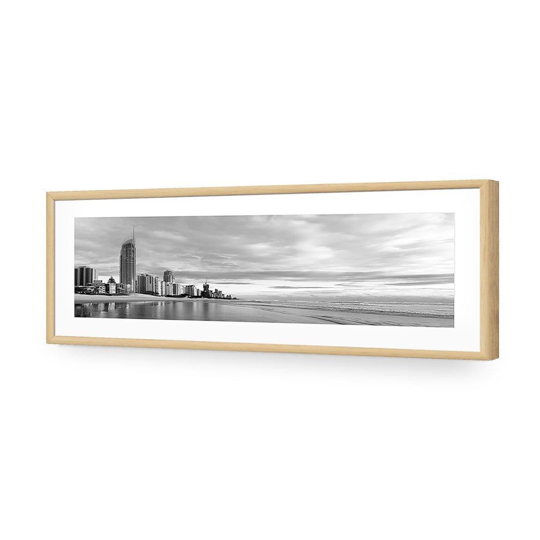 Gold Coast Panoramic, Black and White (long) - Wall Art Designs - 323_BL_H CAF_AP - 030 - MAT_90x30_S - 2538 - OAK