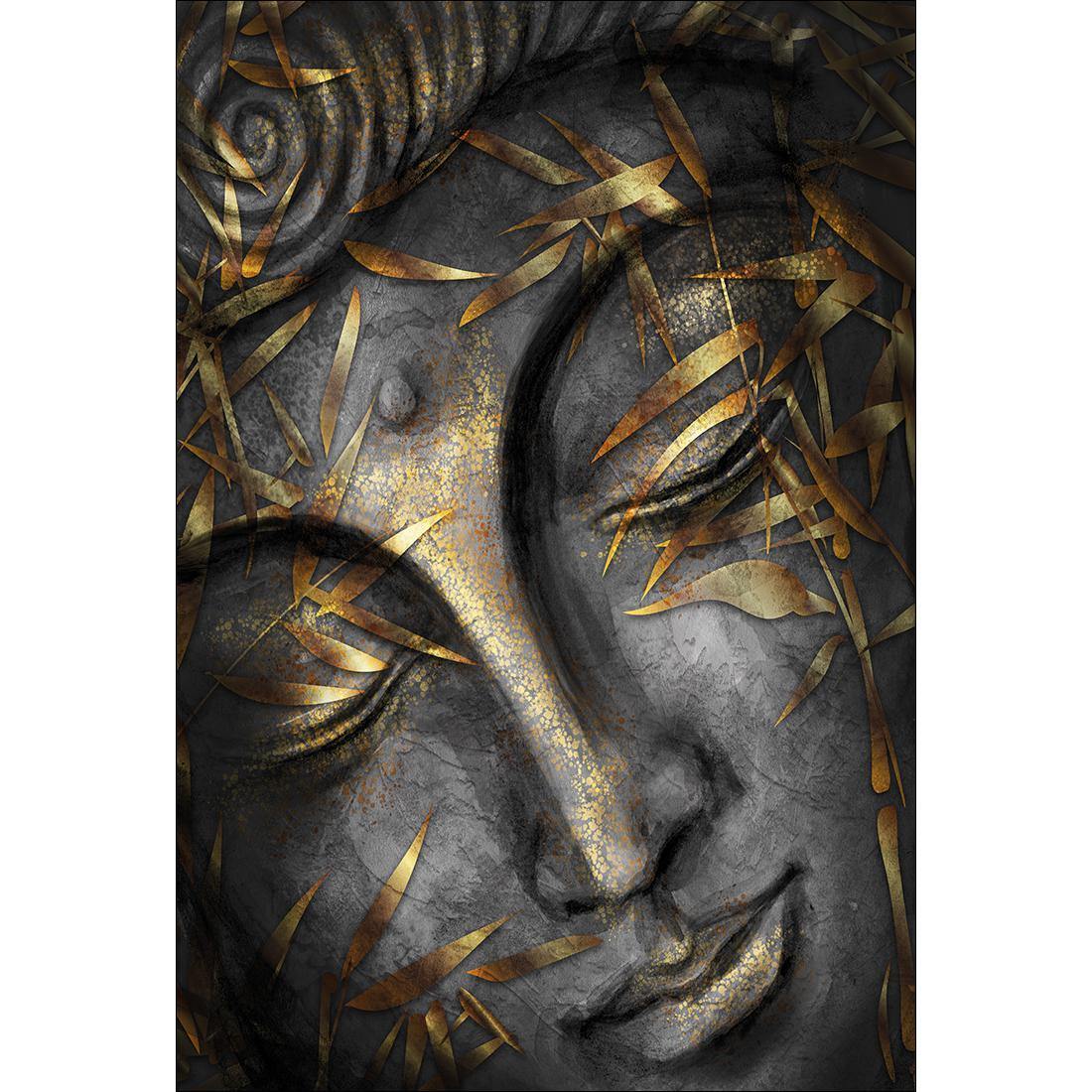 Gold Leafed Buddha I | Classic Canvas | No Frame | Stretched Canvas