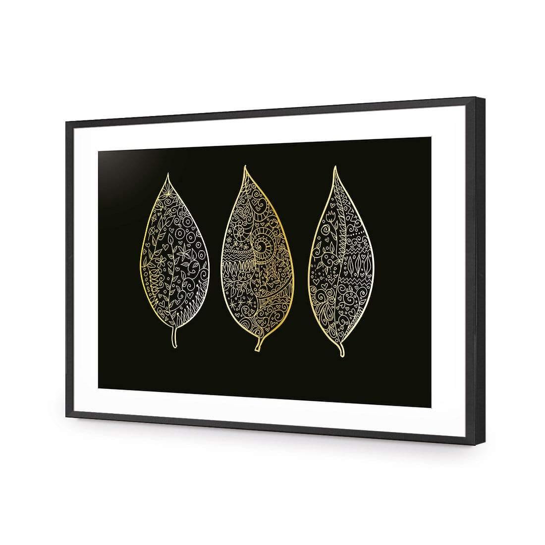 Golden Filigree - Wall Art Designs - 2096_AR_H WAD_AP - 030 - MAT_45x30_S - 2538 - BLK