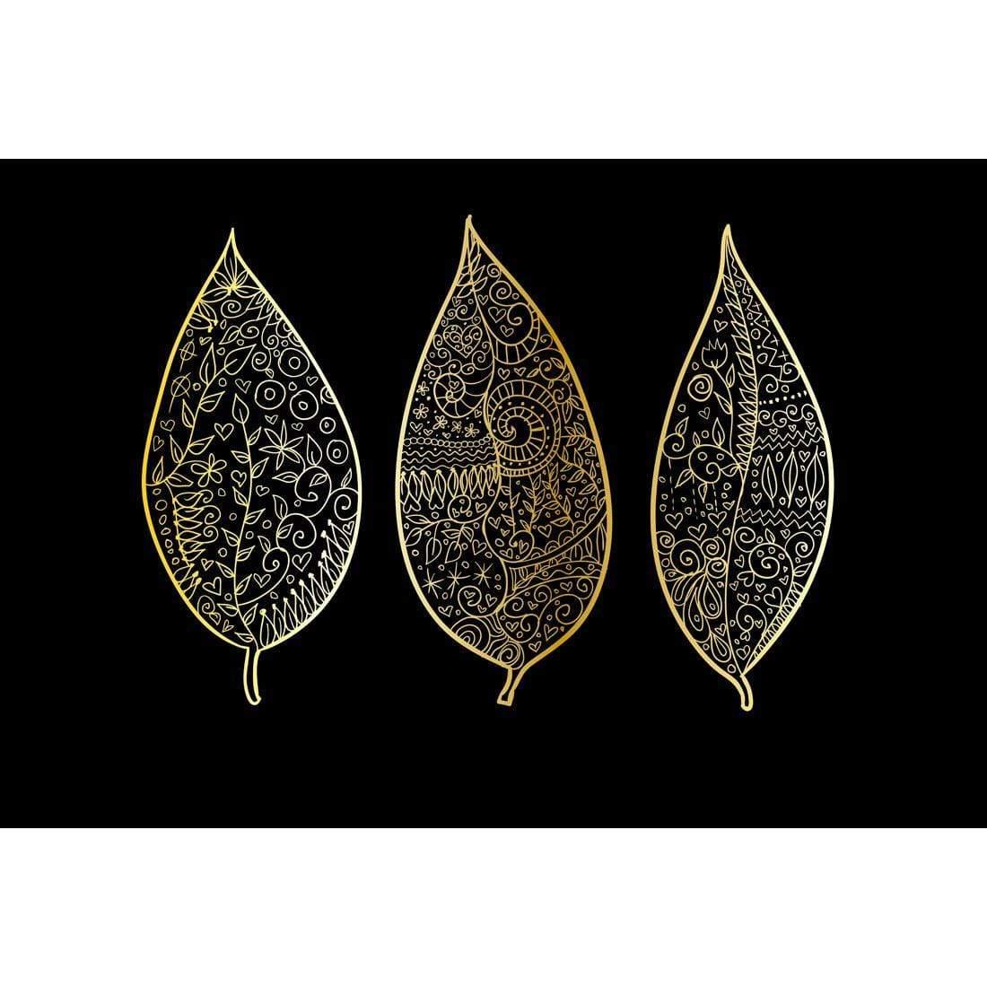 Golden Filigree | Classic Canvas | No Frame | Stretched Canvas