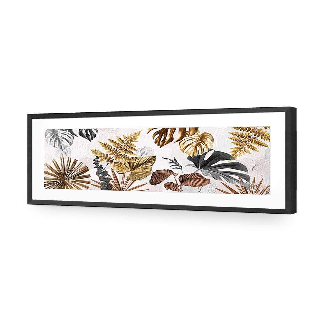 Golden Jungle (Long) - Wall Art Designs - AU_1235_AL_H WAD_AP - 030 - MAT_90x30_S - 2538 - BLK