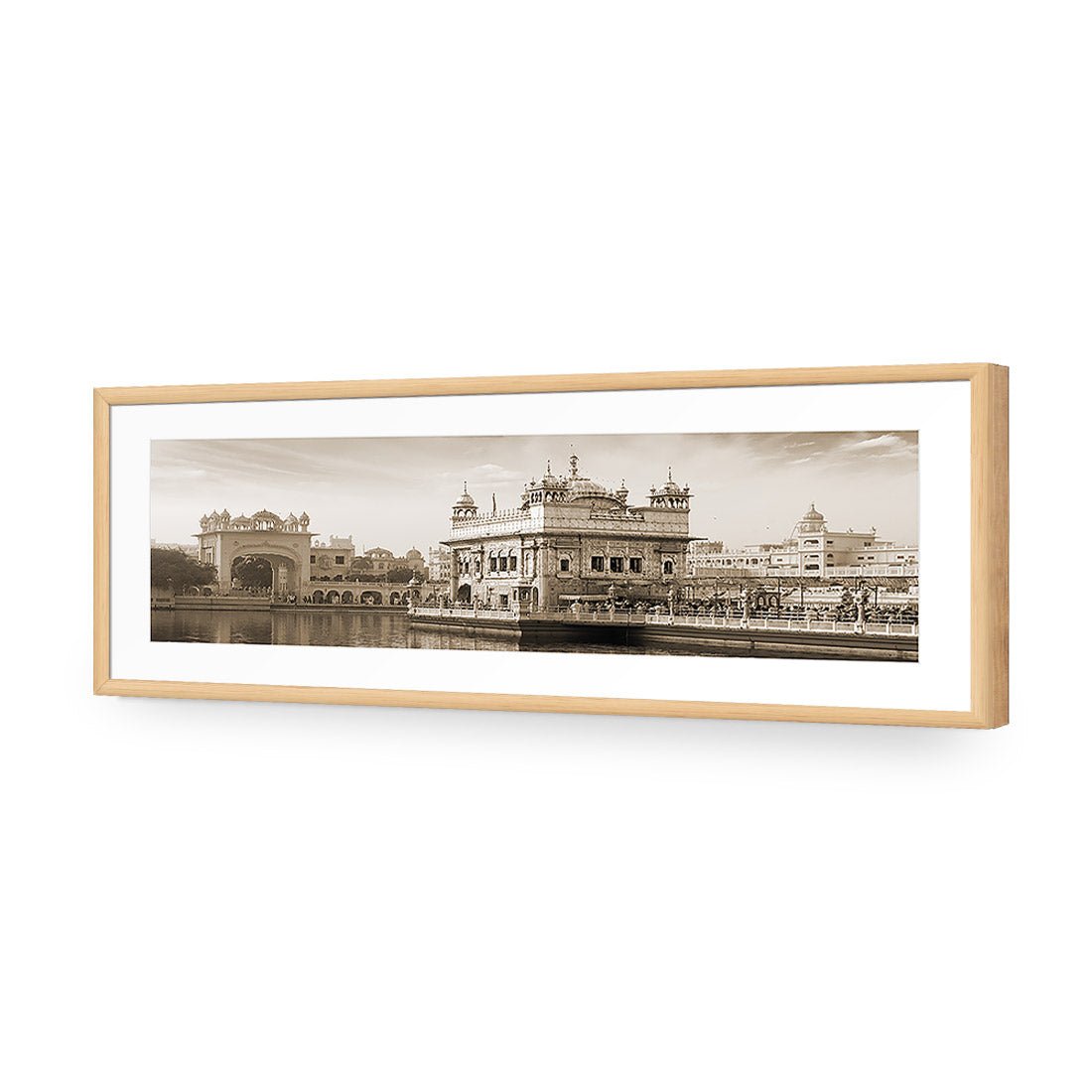 Golden Temple, Sepia (long) - Wall Art Designs - 756_CL_H WAD_CP - MPY - 260 - M - S - S_60x20_NONE