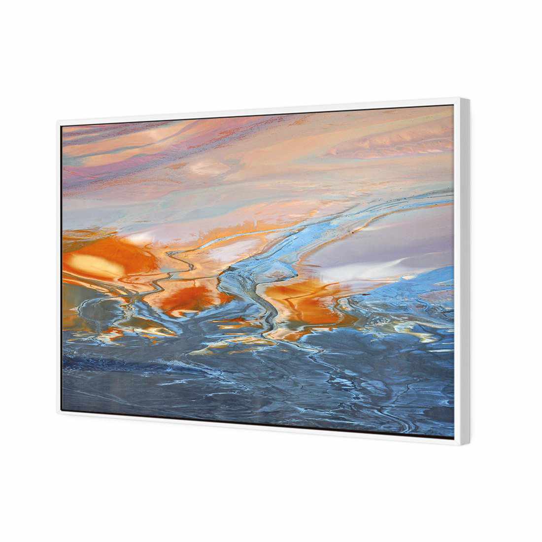 Golden Tint | Classic Canvas | Floating Frame | White