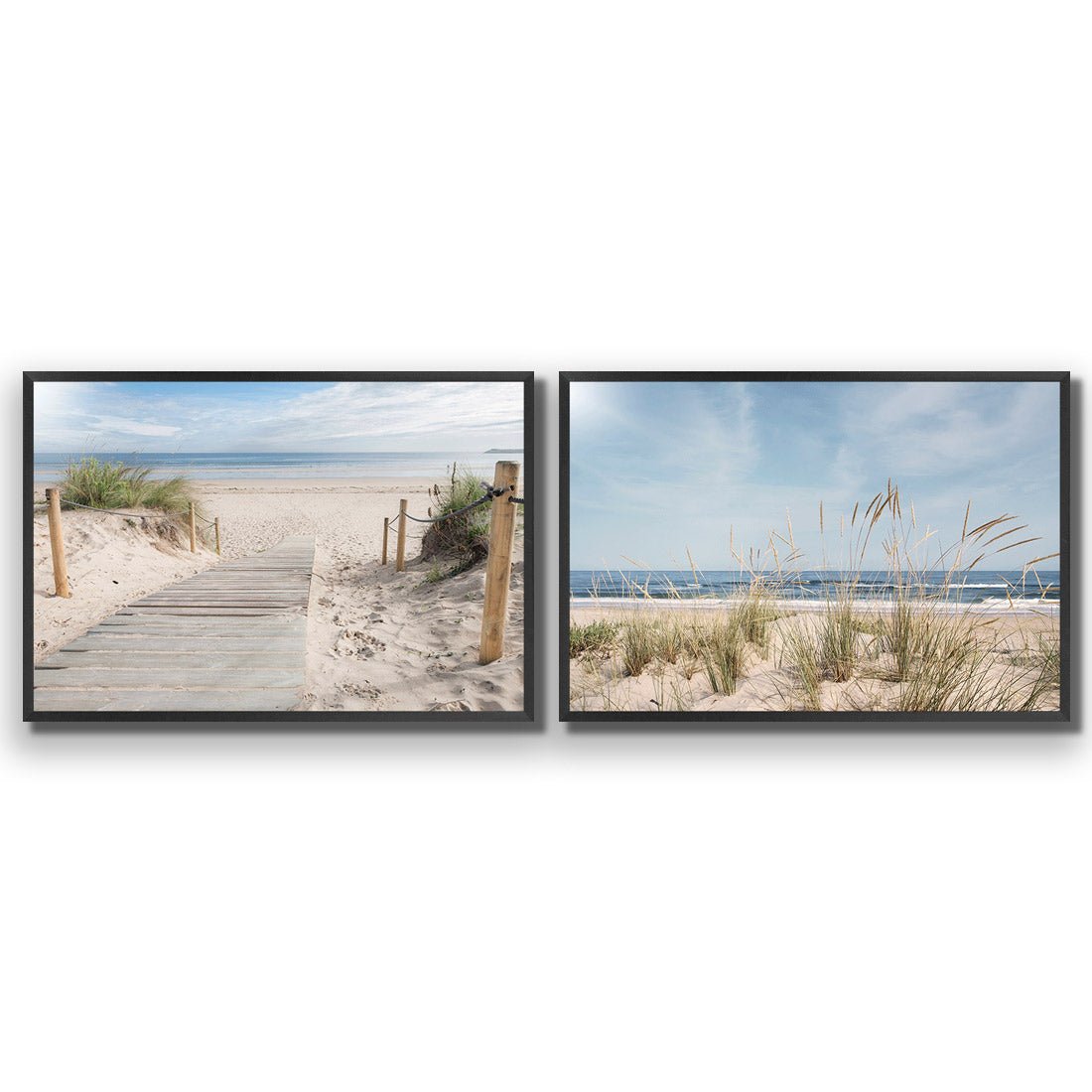 Grass and Dunes Perfect Pair - Wall Art Designs - SET2_5047_AR_H CAF_AP - 030 - EDG_45x30_S - 2538 - BLK