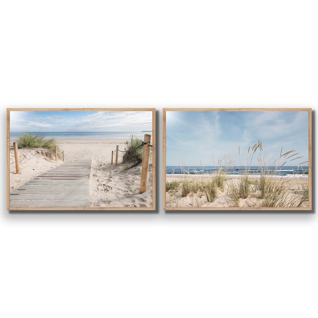 Grass and Dunes Perfect Pair - Wall Art Designs - SET2_5047_AR_H CAF_AP - 030 - EDG_45x30_S - 2538 - OAK