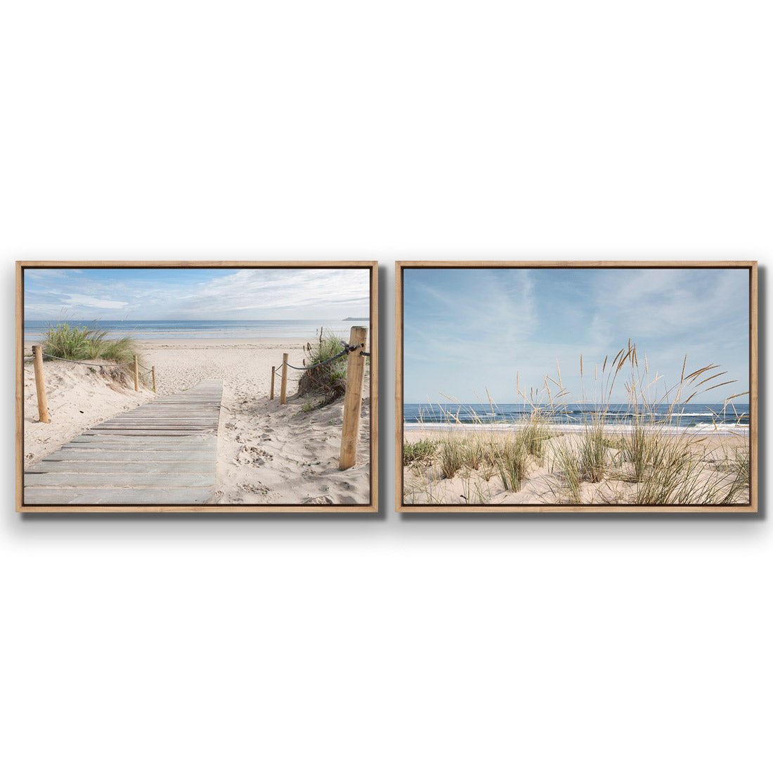 Grass and Dunes Perfect Pair - Wall Art Designs - SET2_5047_AR_H CAF_CP - MPY - 260 - M - S - S_45x30_S - 1550 - OAK