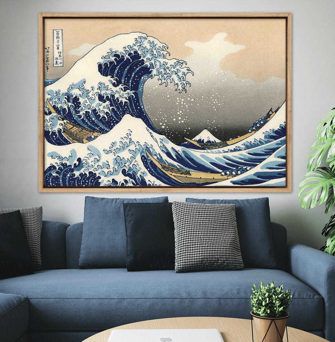 Great Wave Off Kanagawa Canvas Art - Wall Art Designs - 613_AR_H WAD_CP - MPY - 260 - M - S - S_45x30_NONE