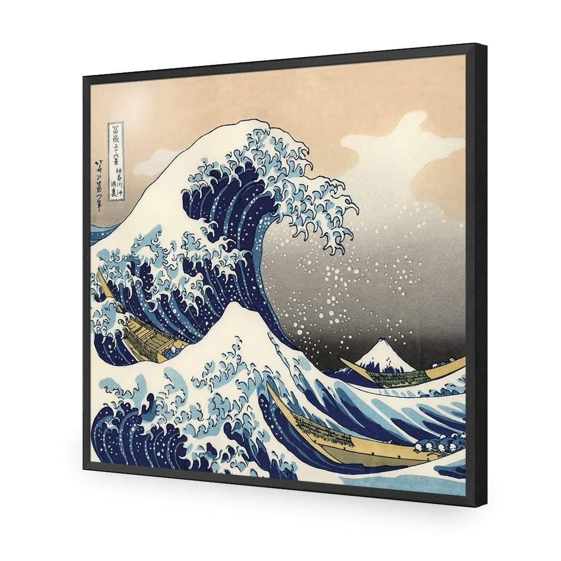 Great Wave off Kanagawa (square) By Hokusai - Wall Art Designs - 613_AS_Q WAD_AP - 030 - EDG_37x37_S - 2538 - BLK