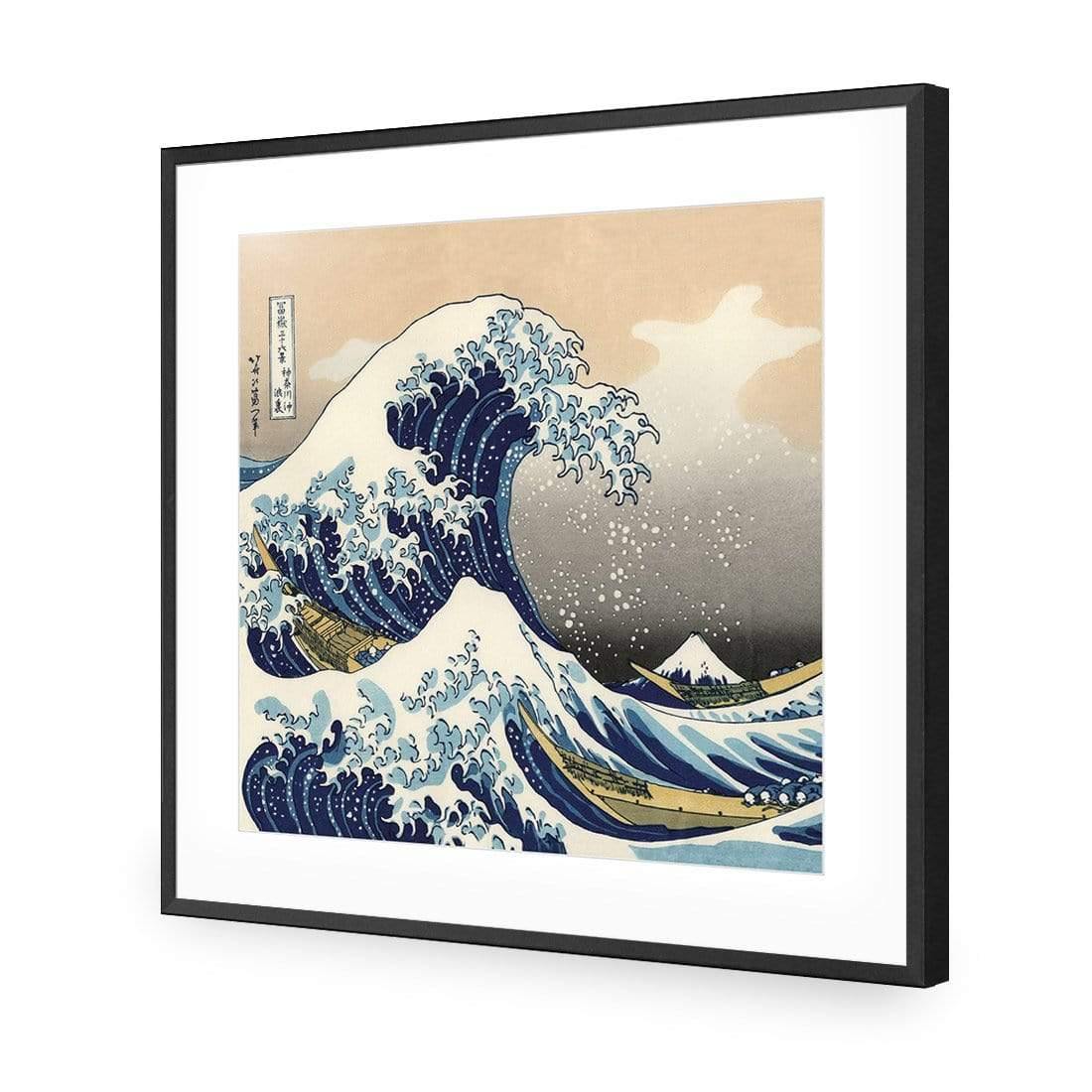 Great Wave off Kanagawa (square) By Hokusai - Wall Art Designs - 613_AS_Q WAD_AP - 030 - MAT_37x37_S - 2538 - BLK