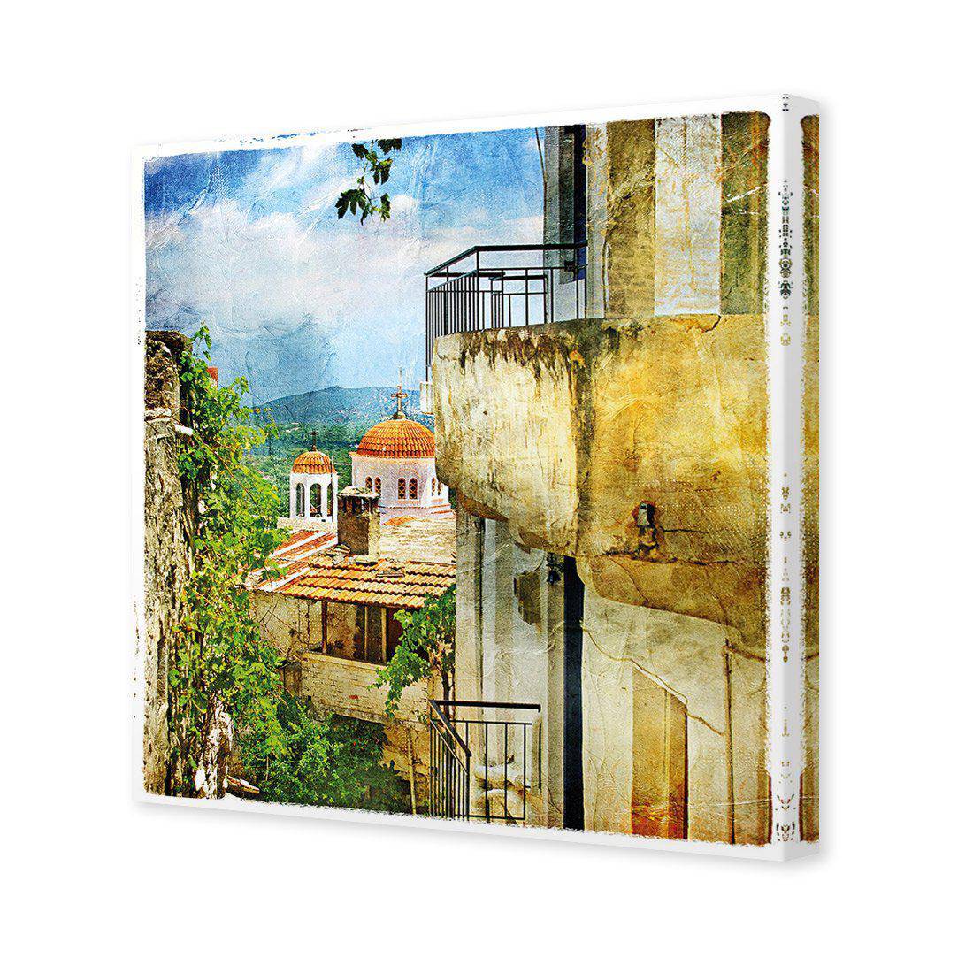 Greek Monastery Canvas Art - Wall Art Designs - 2128_AS_Q WAD_CP - MPY - 260 - M - S - S_30x30_NONE