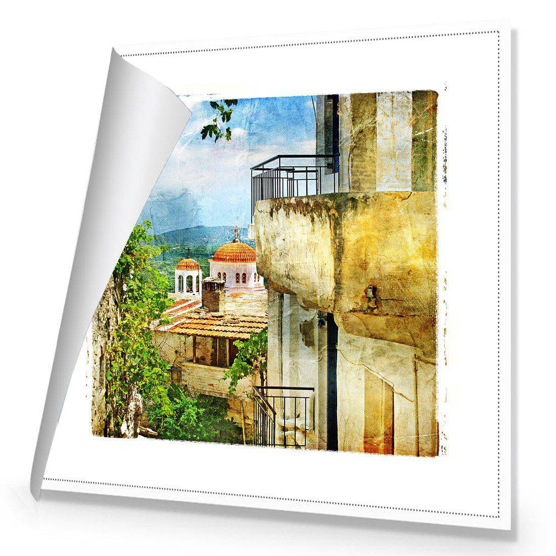 Greek Monastery Canvas Art - Wall Art Designs - 2128_AS_Q WAD_CP - MPY - 260 - M - S - S_30x30_NONE