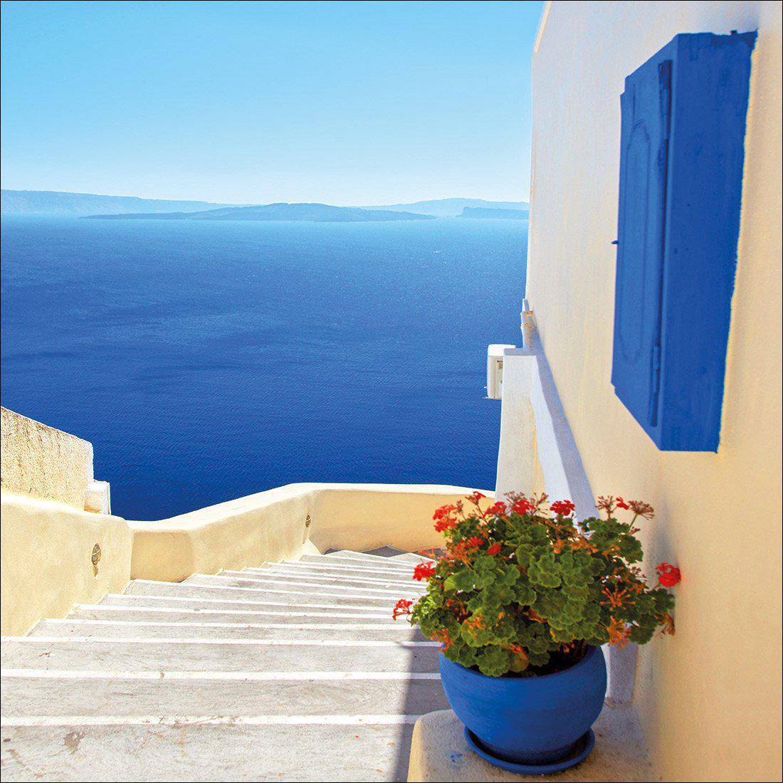 Greek Steps Canvas Art - Wall Art Designs - 1237_AS_Q WAD_CP - MPY - 260 - M - S - S_30x30_NONE