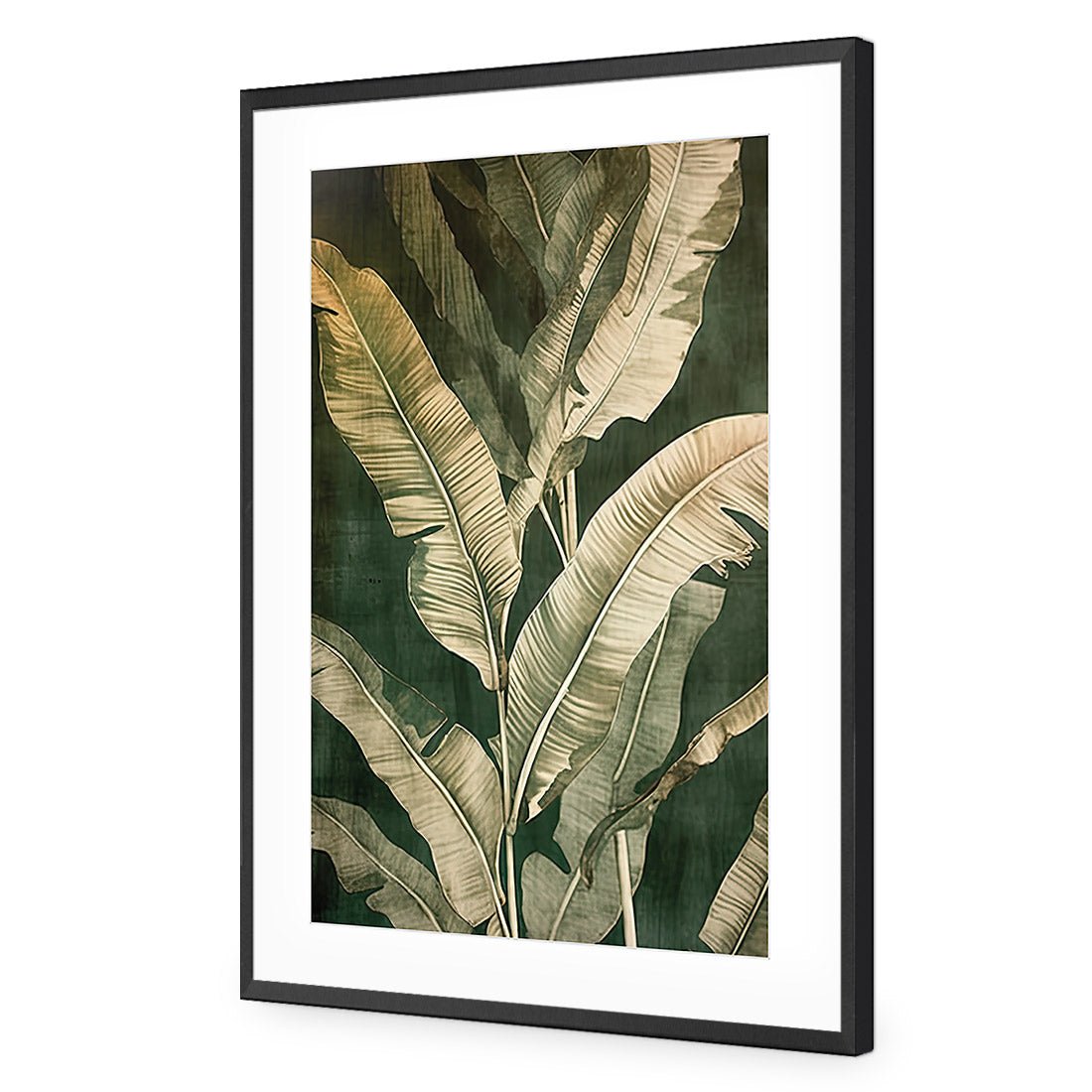 Green Foliage II - Wall Art Designs - WH_1141_AR_V CAF_AP - 030 - MAT_45x30_S - 2538 - BLK