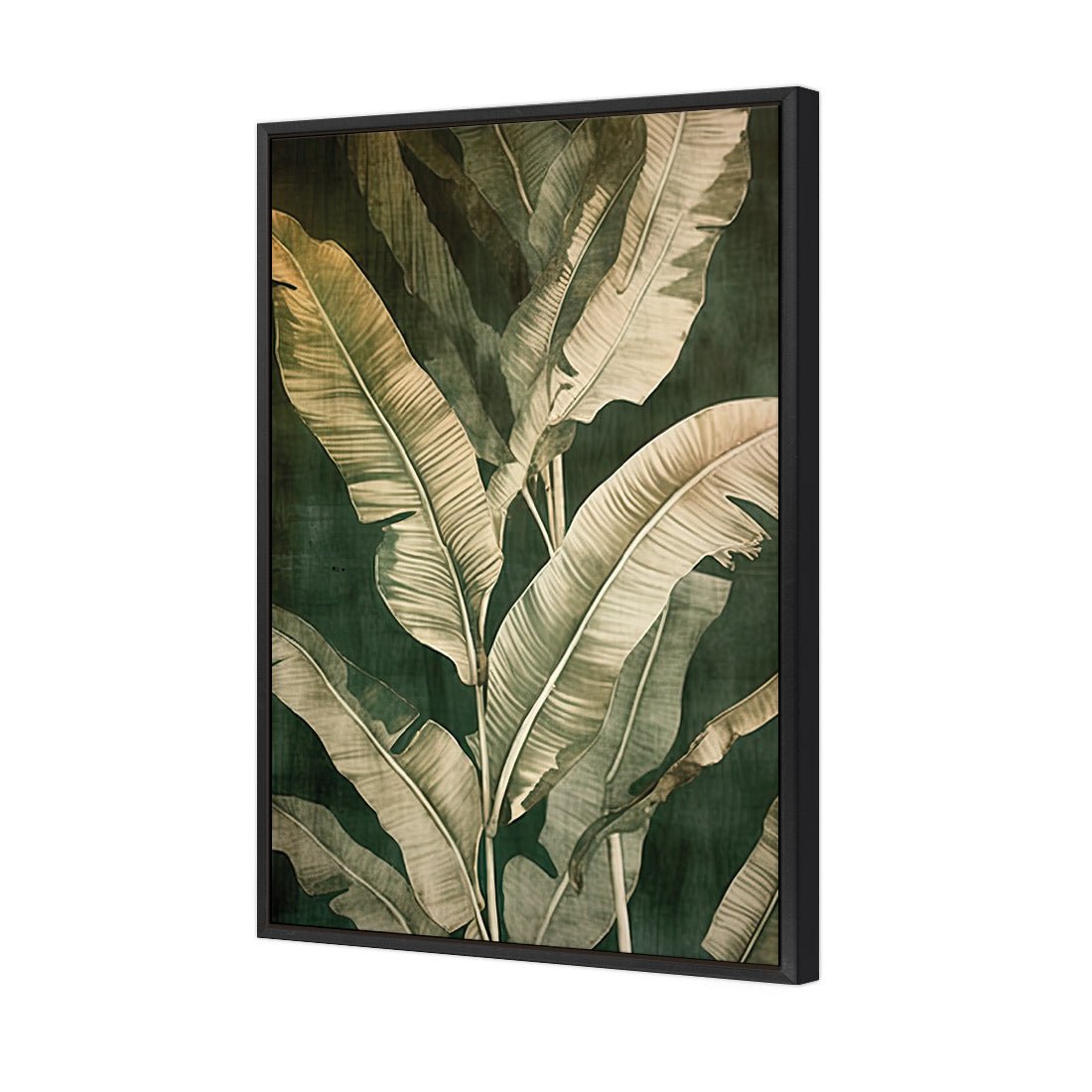 Green Foliage II - Wall Art Designs - WH_1141_AR_V CAF_CP - MPY - 260 - M - S - S_45x30_S - 1550 - BLK