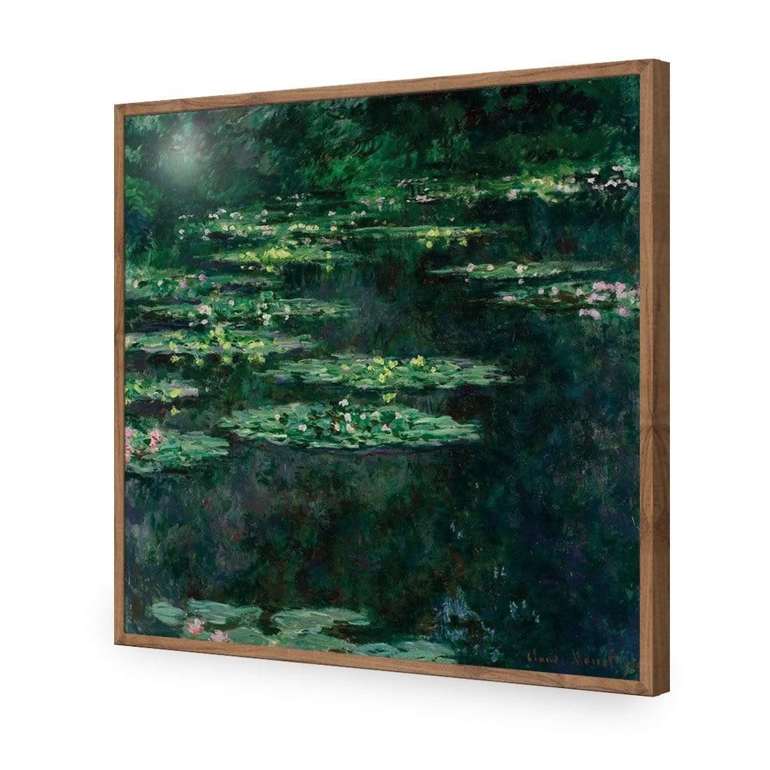 Green Water Lilies By Monet - Wall Art Designs - 3408_AS_Q CAF_AP - 030 - EDG_37x37_S - 2538 - NAT