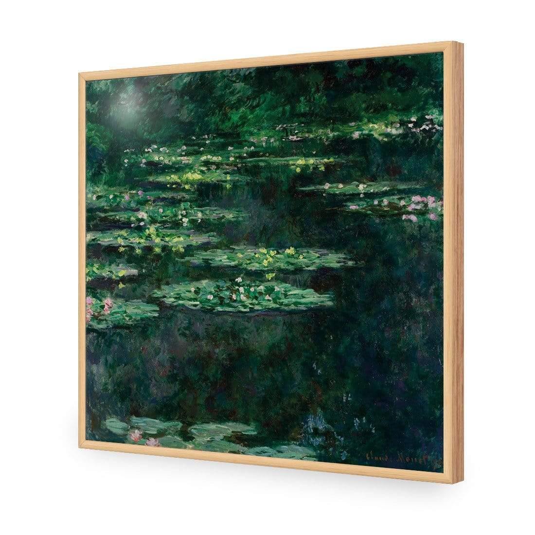 Green Water Lilies By Monet - Wall Art Designs - 3408_AS_Q CAF_AP - 030 - EDG_37x37_S - 2538 - OAK