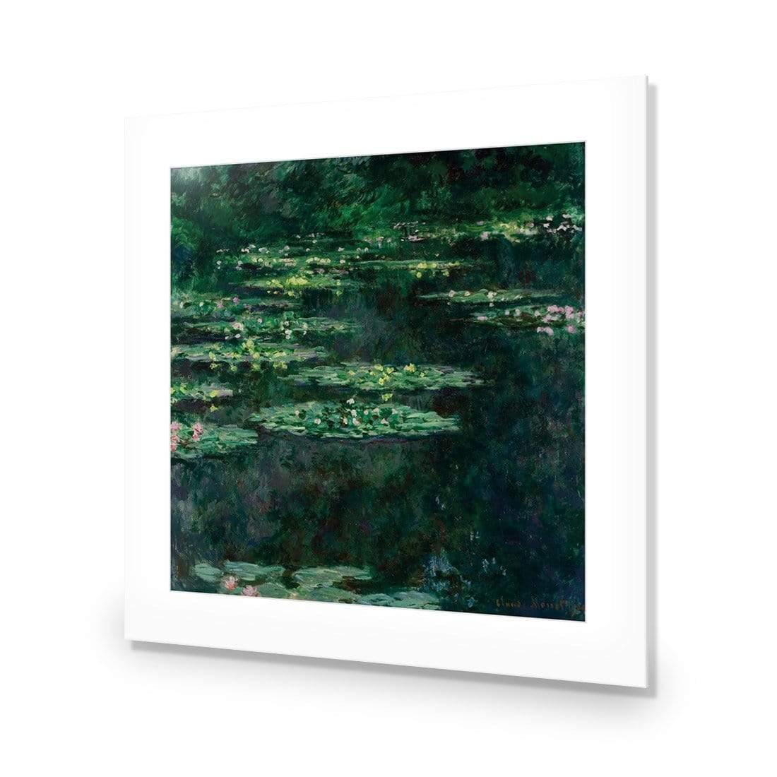 Green Water Lilies By Monet - Wall Art Designs - 3408_AS_Q CAF_AP - 030 - MAT_37x37_NONE