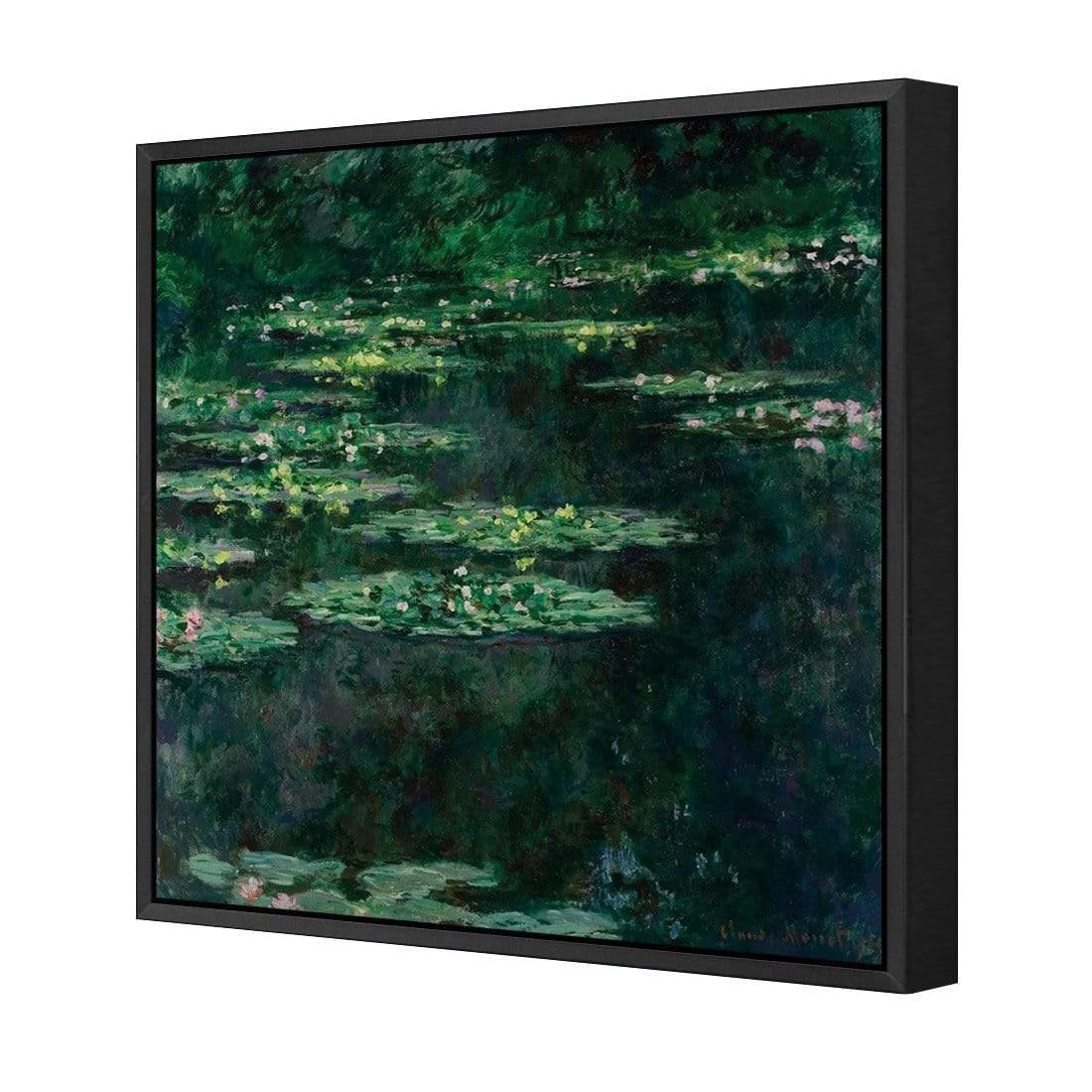 Green Water Lilies By Monet - Wall Art Designs - 3408_AS_Q CAF_CP - MPY - 260 - M - S - S_37x37_S - 1550 - BLK