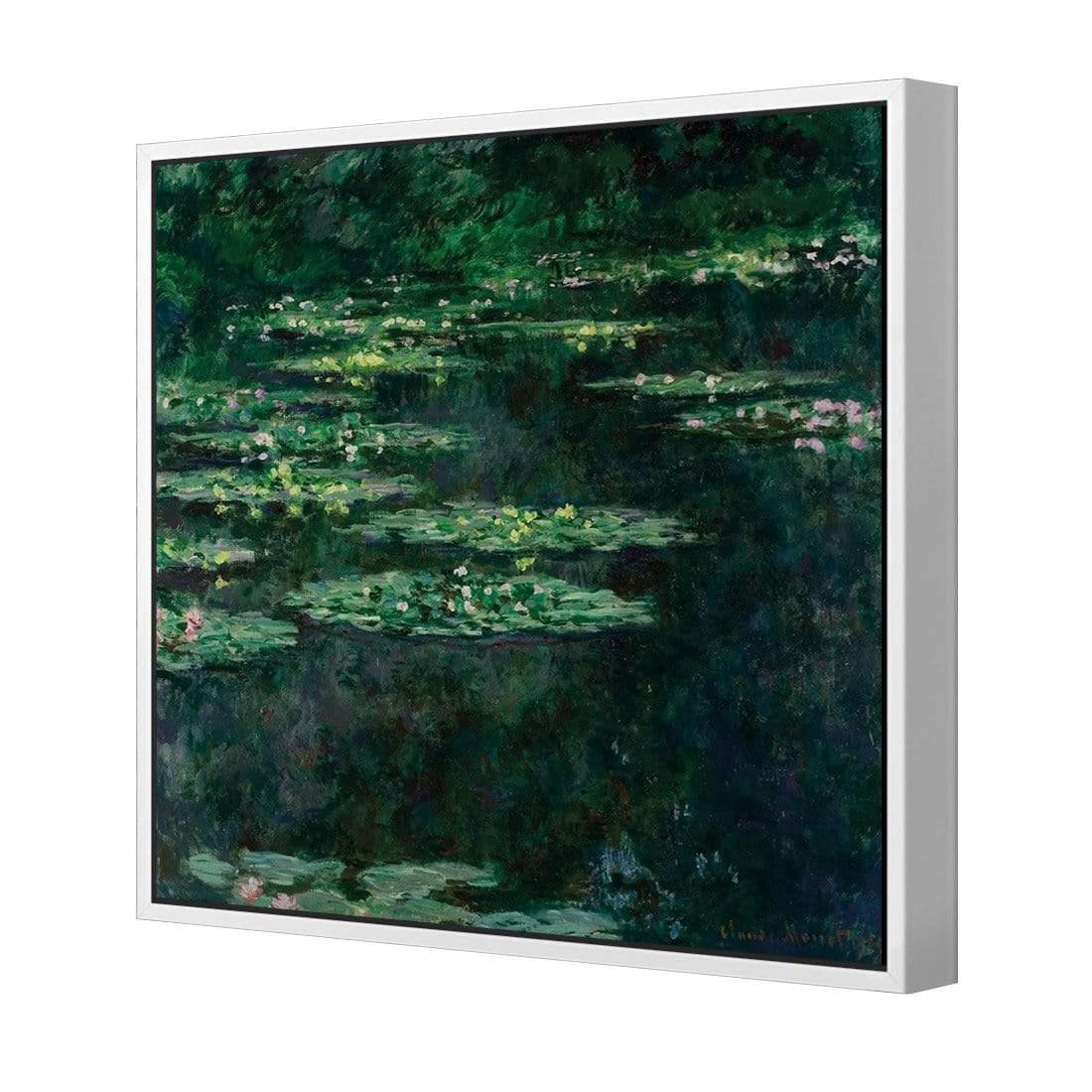 Green Water Lilies By Monet - Wall Art Designs - 3408_AS_Q CAF_CP - MPY - 260 - M - S - S_37x37_S - 1550 - WHT