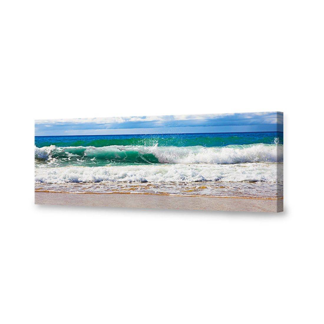 Green Wave, Long Canvas Art - Wall Art Designs - 309_AL_H WAD_CP - MPY - 260 - M - S - S_60x20_NONE