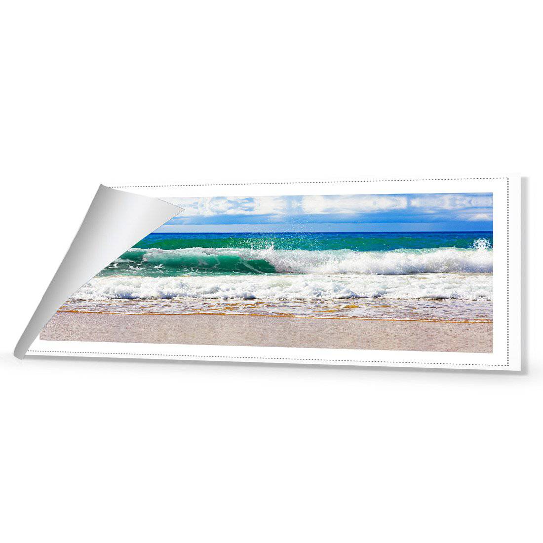 Green Wave, Long Canvas Art - Wall Art Designs - 309_AL_H WAD_CP - MPY - 260 - M - R_60x20_NONE