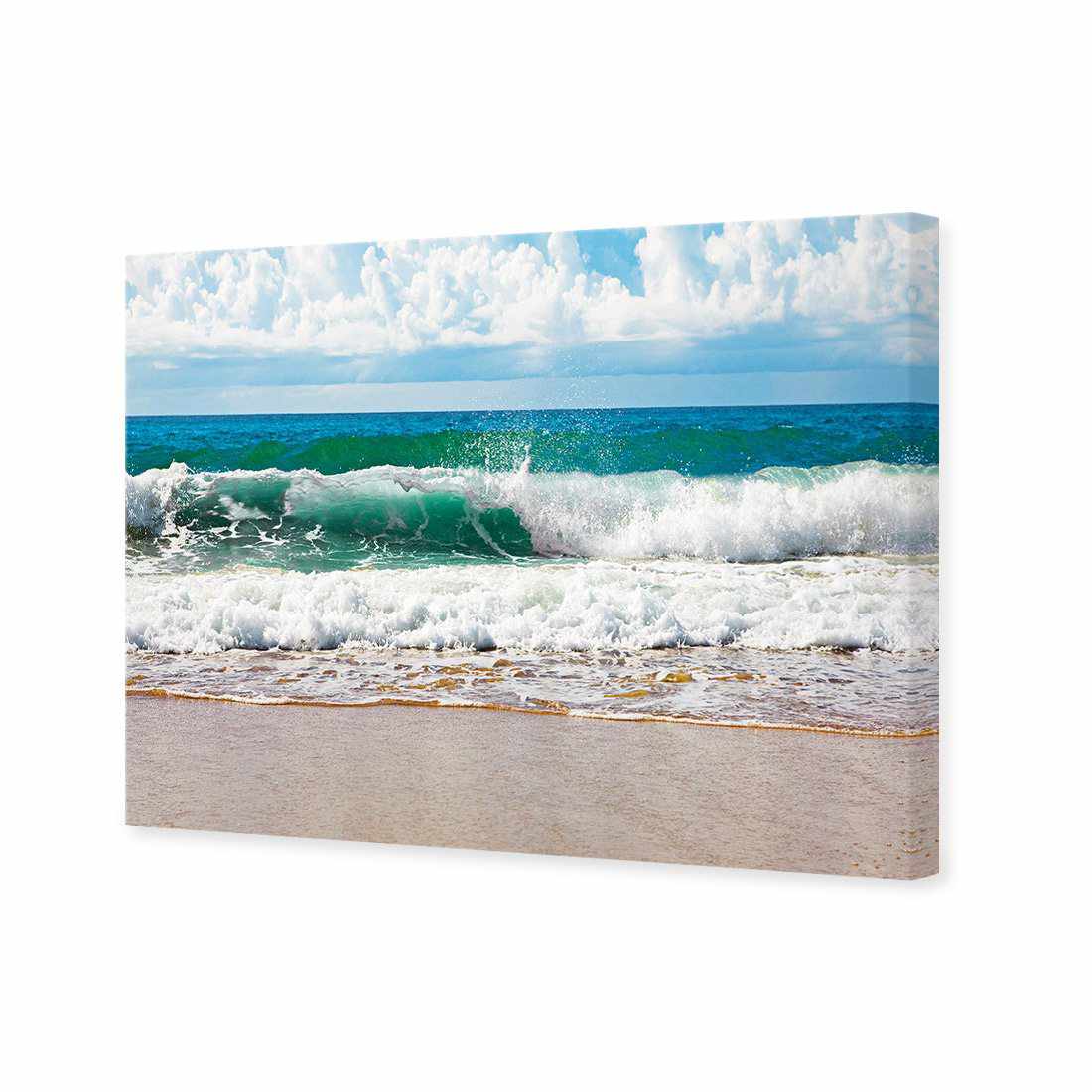 Green Wave, Rectangle Canvas Art - Wall Art Designs - 309_AR_H WAD_CP - MPY - 260 - M - S - S_45x30_NONE