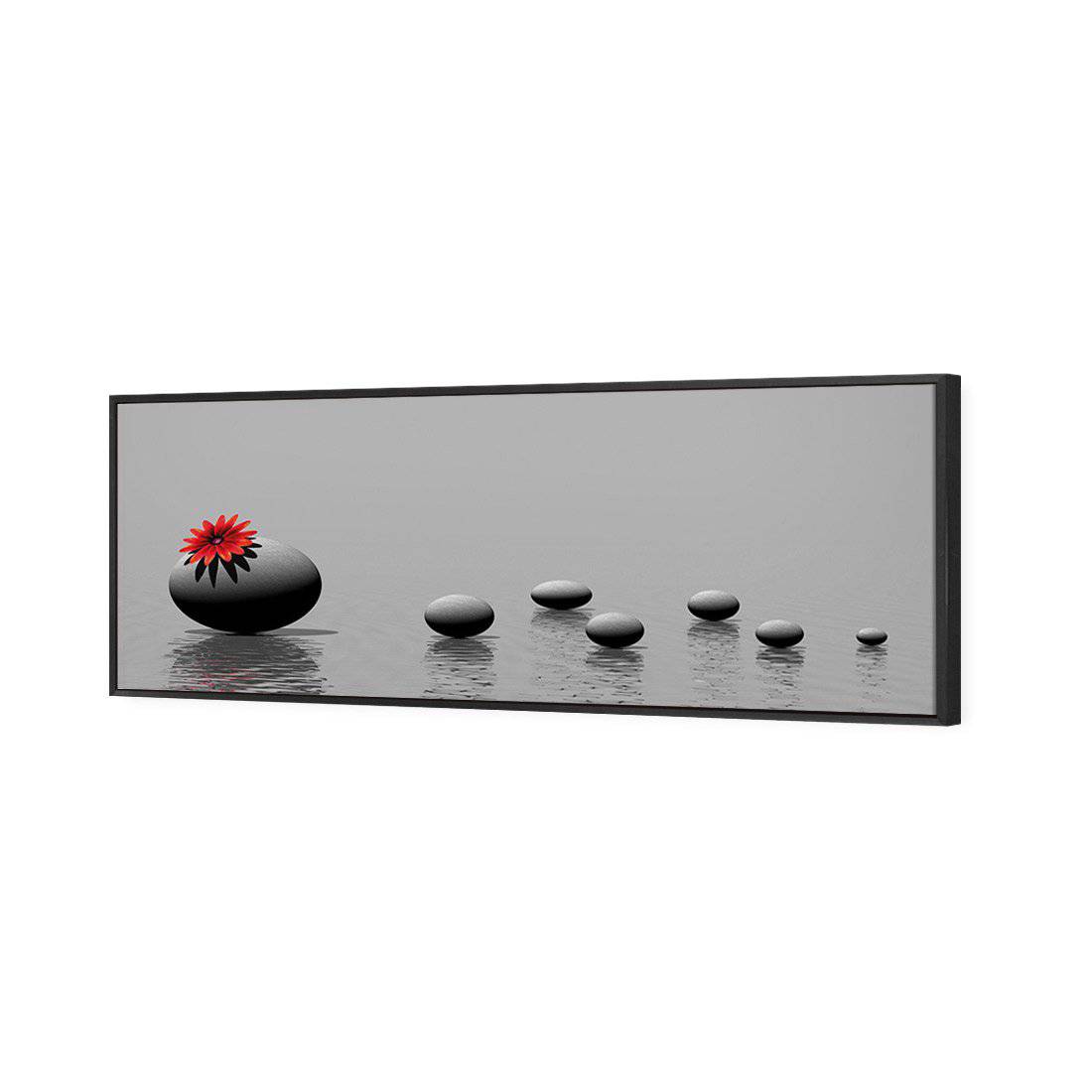Grey Stones | Standard Canvas | Floating Frame | Black