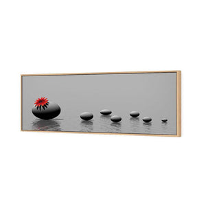 Grey Stones | Standard Canvas | Floating Frame | Oak