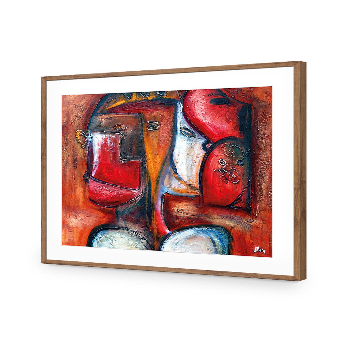 Griessel Koppen, Red (Rectangle) - Wall Art Designs - 114_AR_H WAD_AP - 030 - MAT_45x30_S - 2538 - NAT