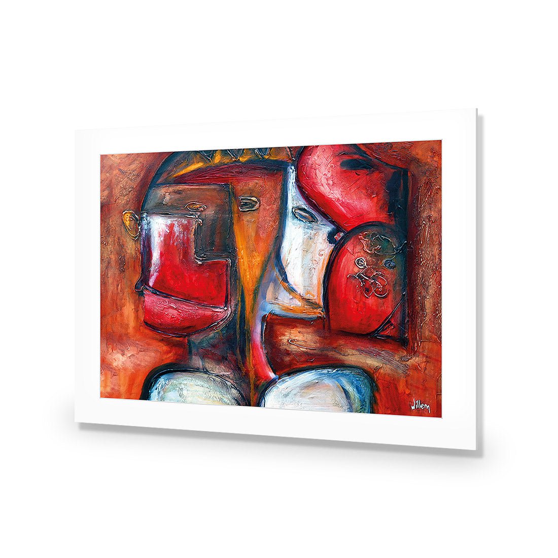 Griessel Koppen, Red (Rectangle) - Wall Art Designs - 114_AR_H WAD_AP - 030 - MAT_45x30_NONE