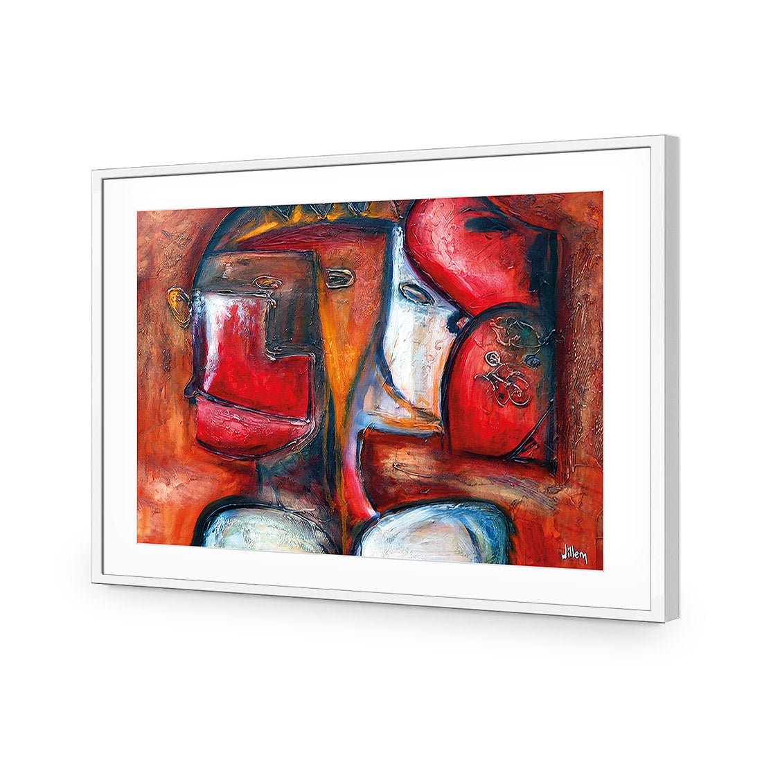 Griessel Koppen, Red (Rectangle) - Wall Art Designs - 114_AR_H WAD_AP - 030 - MAT_45x30_S - 2538 - WHT