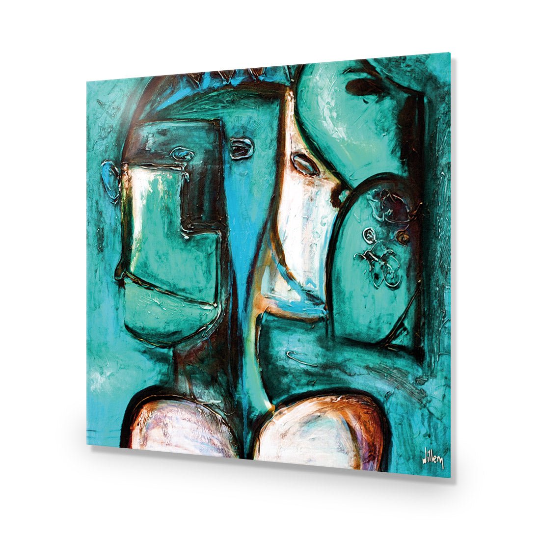 Griessel Koppen, Teal (Square) - Wall Art Designs - 114_ES_Q WAD_AP - 030 - EDG_37x37_NONE