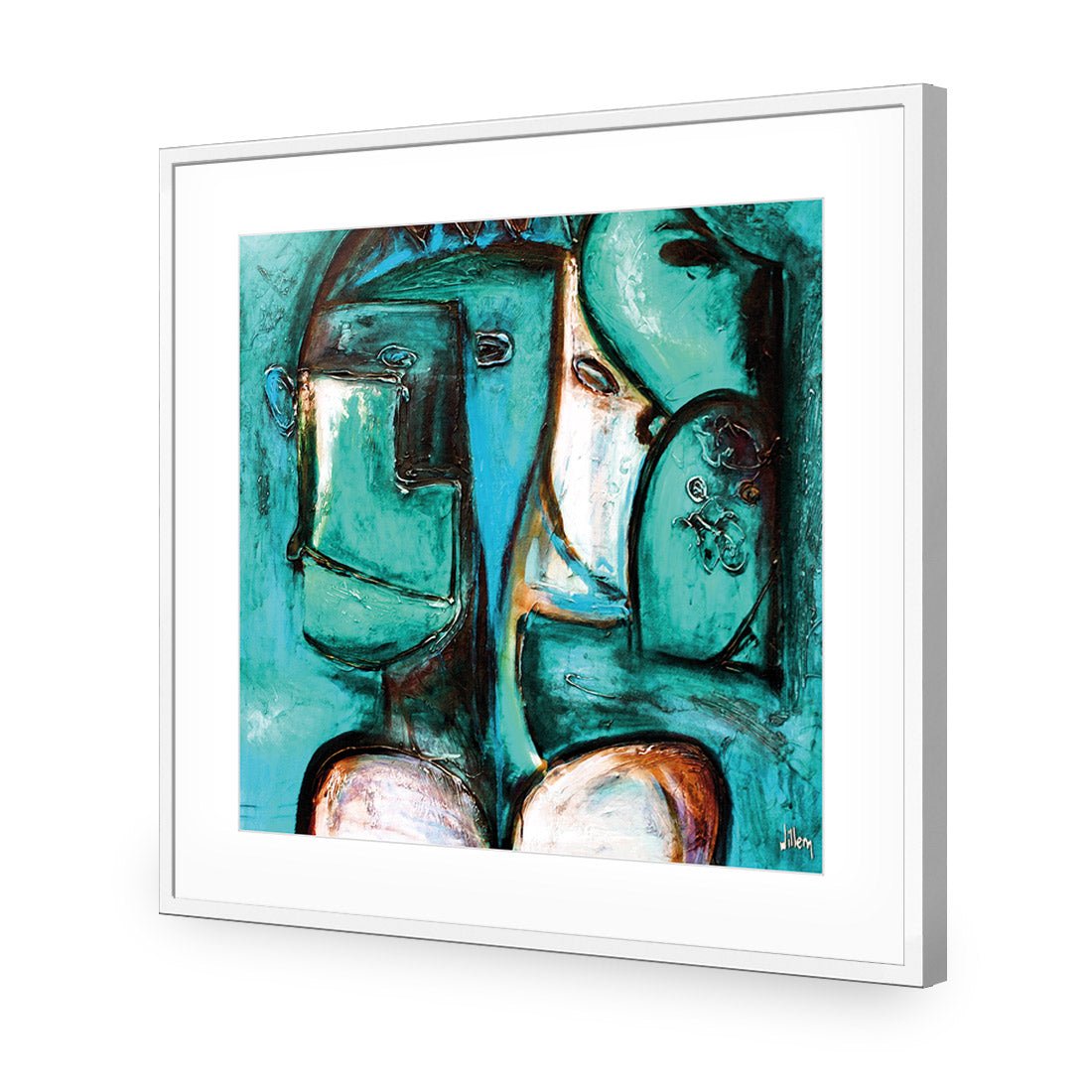 Griessel Koppen, Teal (Square) - Wall Art Designs - 114_ES_Q WAD_AP - 030 - MAT_37x37_S - 2538 - WHT