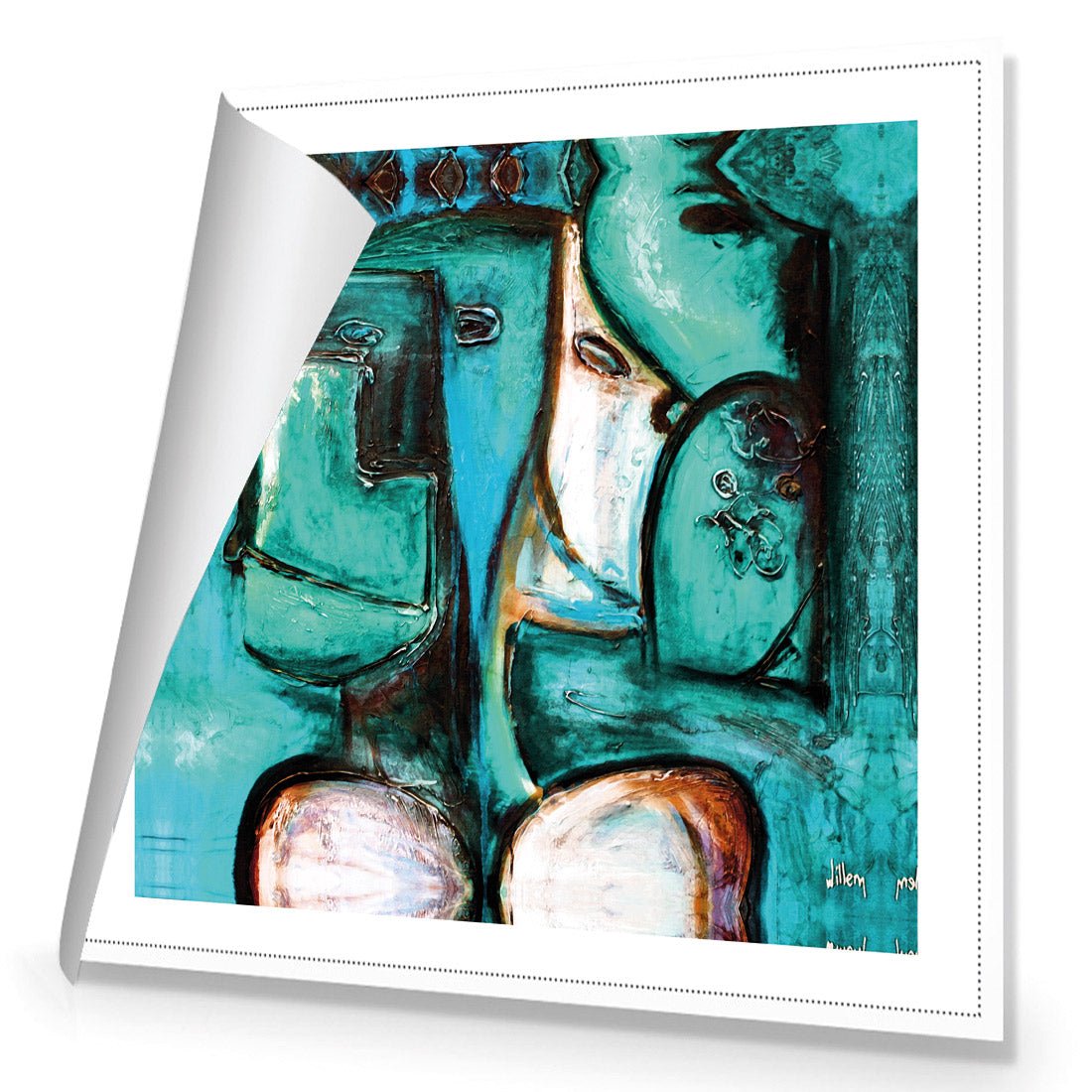 Griessel Koppen, Teal (Square) - Wall Art Designs - 114_ES_Q WAD_CP - MPY - 260 - M - R_37x37_NONE