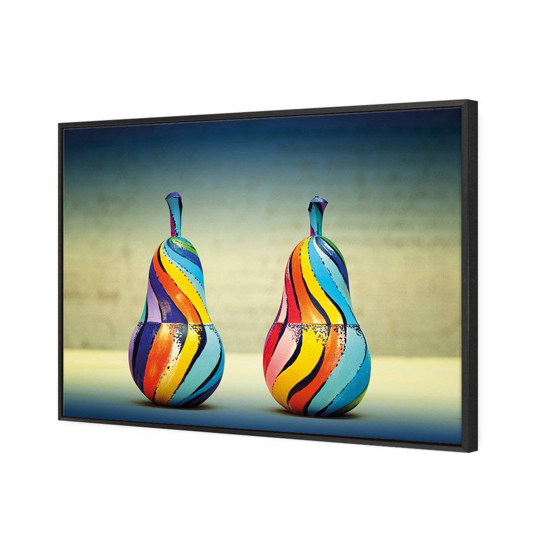 Groovy Pear | Standard Canvas | Floating Frame | Black