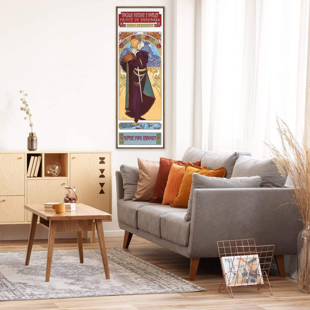 Hamlet By Alphonse Mucha Wall Art - Wall Art Designs - 977_AL_V WAD_CP - MPY - 260 - BFFFFFF - S - S_60x20_NONE