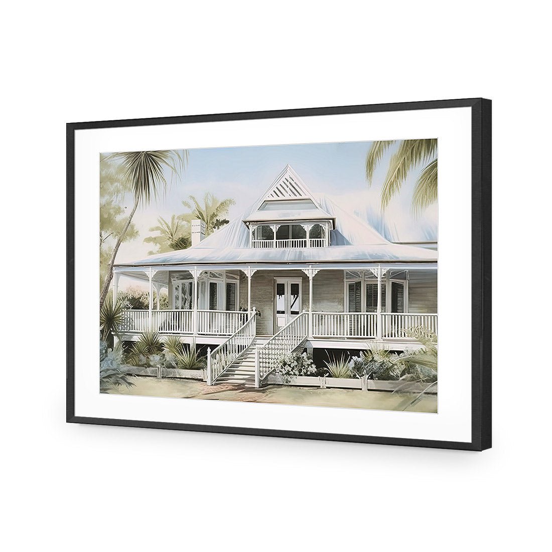 Hampton Charm - Wall Art Designs - WH_1142_AR_H CAF_AP - 030 - MAT_45x30_S - 2538 - BLK