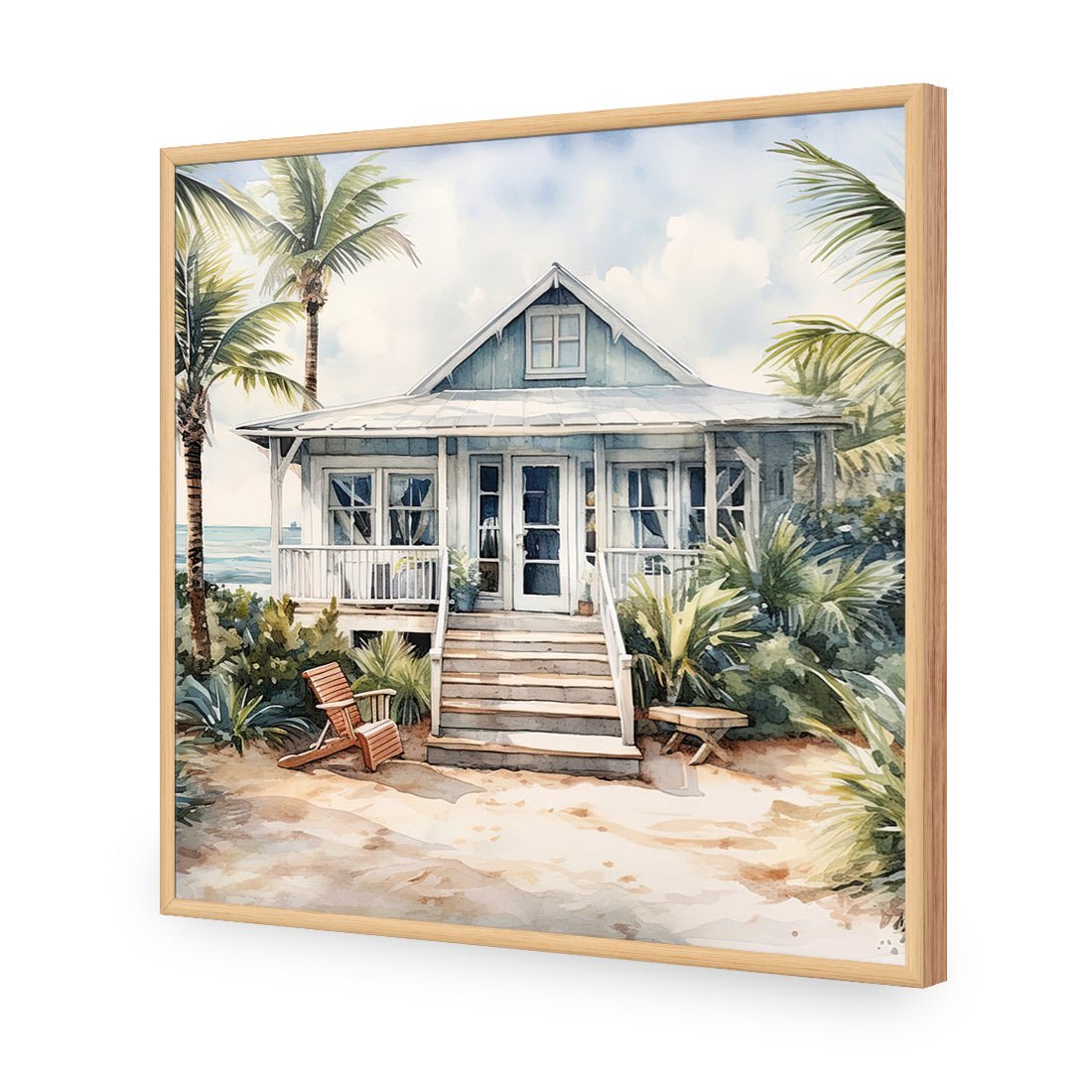 Hampton Shack - Wall Art Designs - WH_1143_AS_Q CAF_AP - 030 - EDG_37x37_S - 2538 - OAK