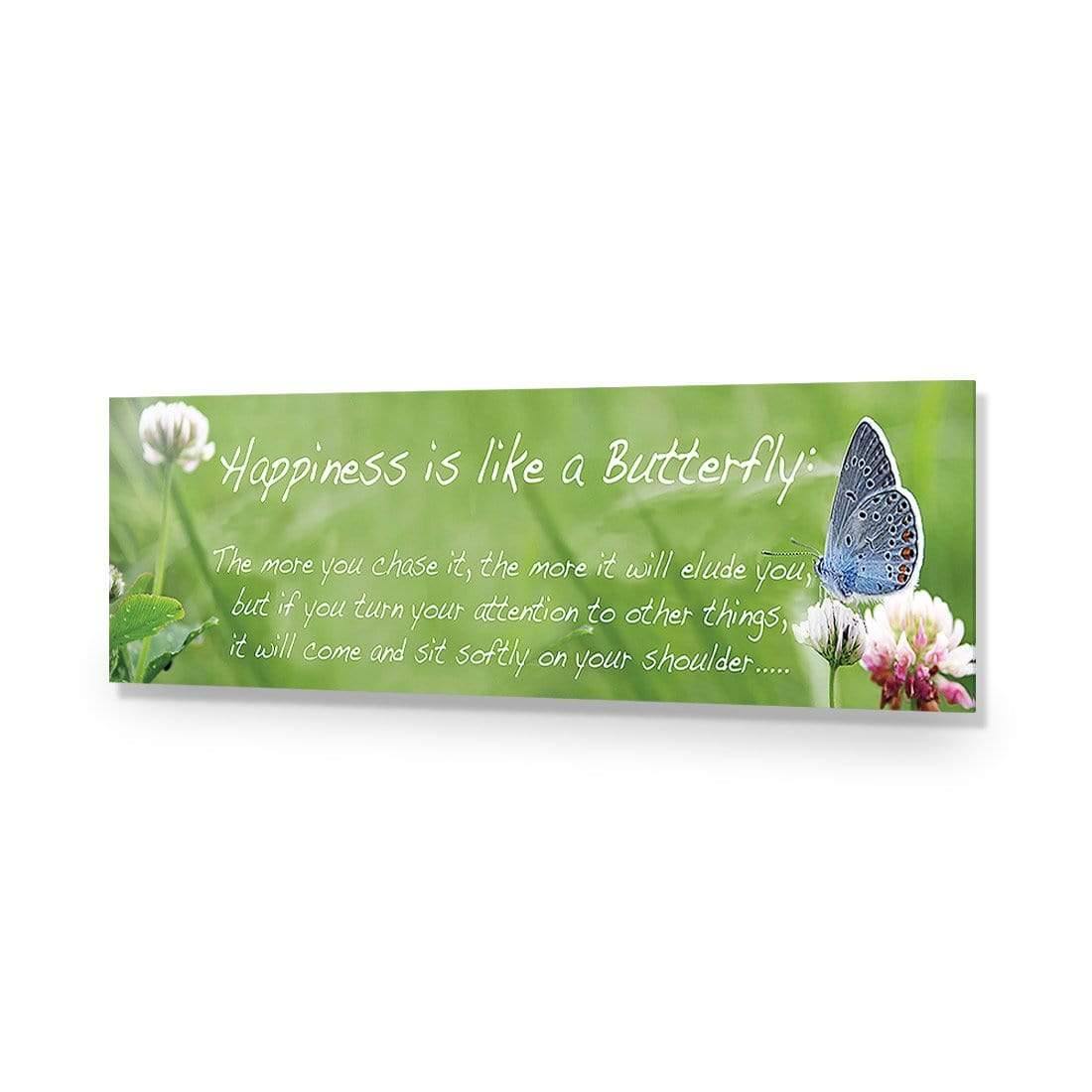 Happiness is like a Butterfly (long) - Wall Art Designs - 1585_AL_H WAD_AP - 030 - EDG_90x30_NONE