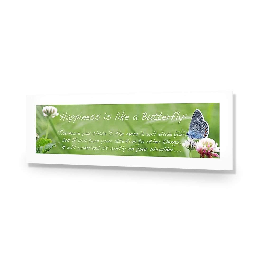 Happiness is like a Butterfly (long) - Wall Art Designs - 1585_AL_H WAD_AP - 030 - MAT_90x30_NONE