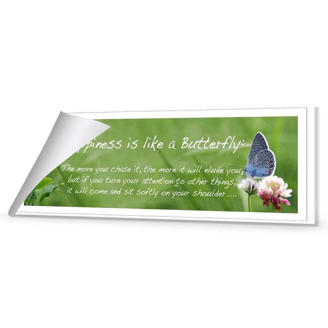 Happiness is like a Butterfly (long) - Wall Art Designs - 1585_AL_H WAD_CP - MPY - 260 - M - R_60x20_NONE