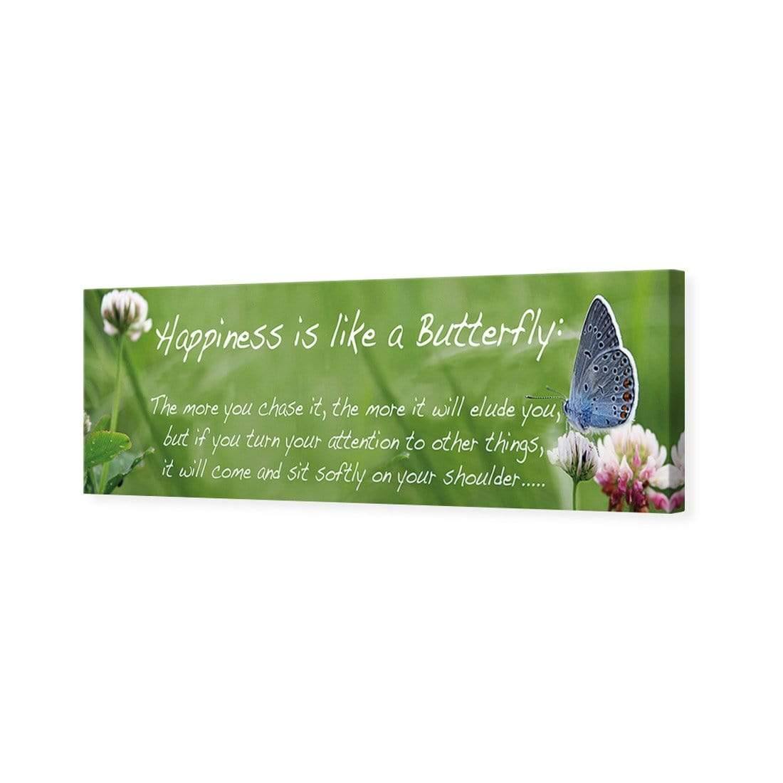 Happiness is like a Butterfly (long) - Wall Art Designs - 1585_AL_H WAD_CP - MPY - 260 - M - S - S_60x20_NONE