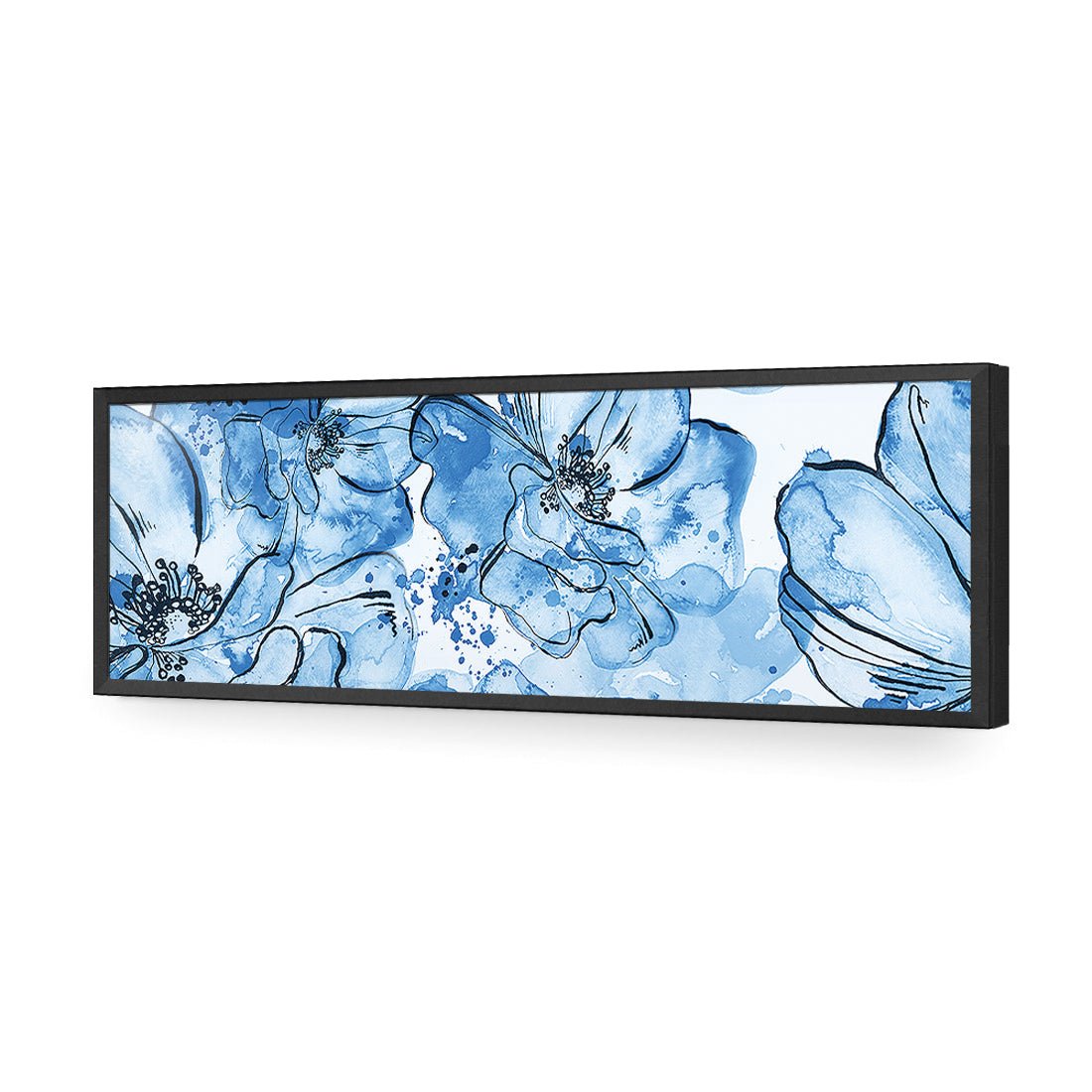 Happy Days, Blue (long) - Wall Art Designs - 2327_DL_H WAD_AP - 030 - EDG_90x30_S - 2538 - BLK